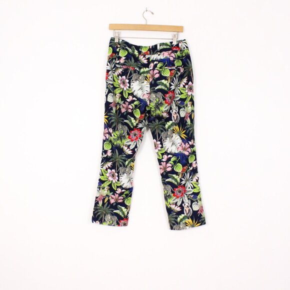 *Raffaello Rossi Dora Cropped Floral & Animal Print Straight Leg Pants - Picture 6 of 6